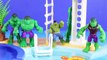 Et à bébé vers le bas et va parc piscine nage eau avec Playmobil joey hulks joker toboggan aquatique
