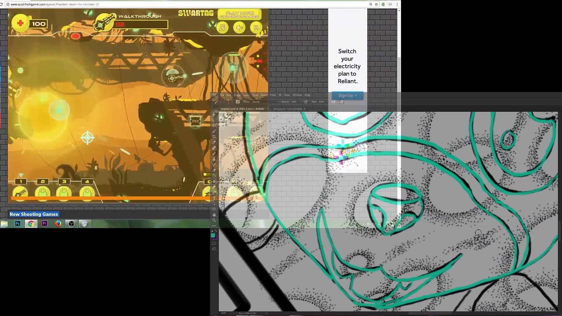 ⁣Speed Art and Internet Gaming