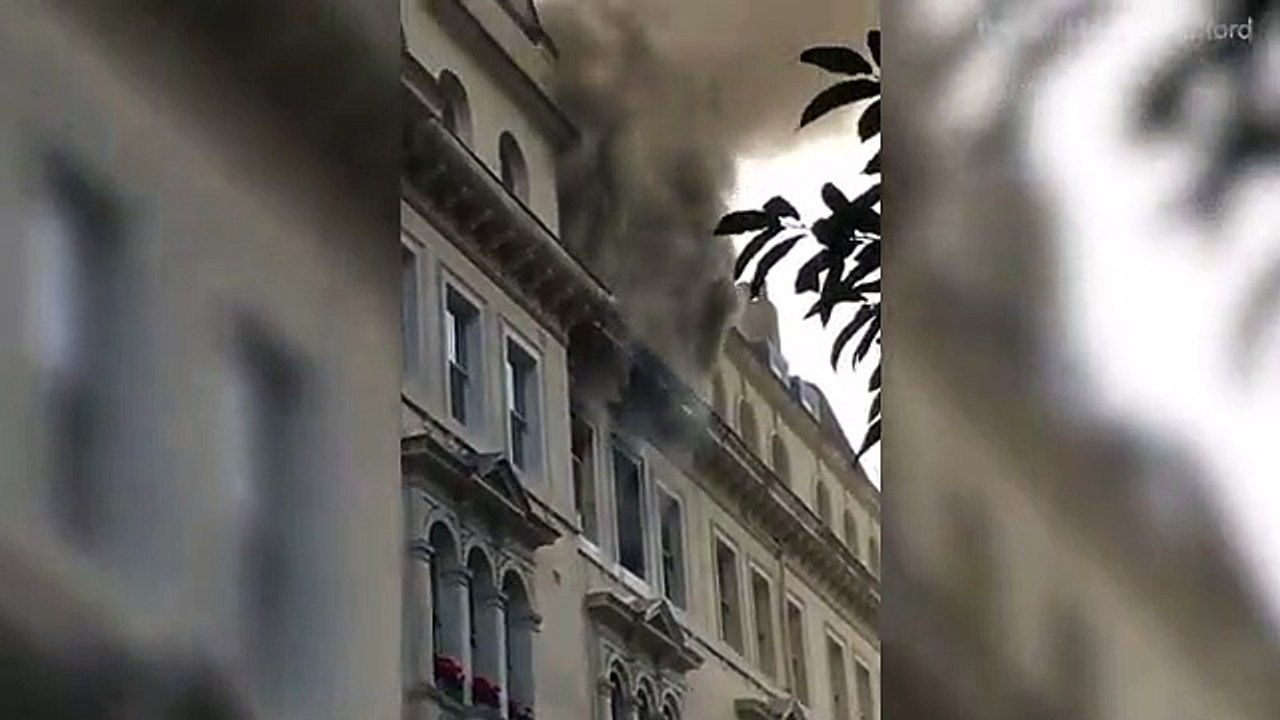 Raging fire ravages Garden court Hotel in Bayswater