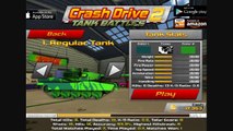 Crash Drive 2 Tank Battles Game Youtube - Google Play - App Store - Amazon.com