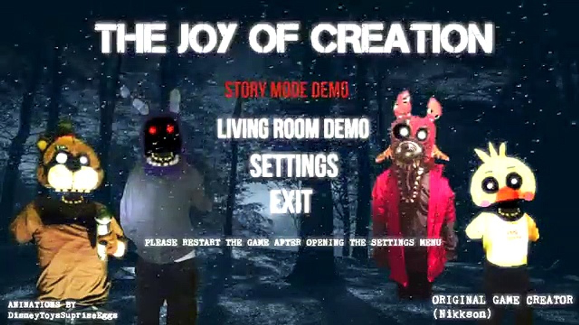 FNaF: Joy of Creation, Full Game Walkthrough