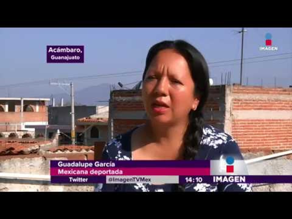Visitan a su mamá recién deportada