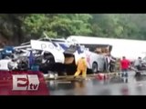 Aparatoso accidente en la autopista Tepic-Crucero de San Blas, Nayarit / Titulares de la mañana