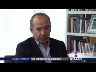 Felipe Calderón habló sobre las elecciones de E.U.