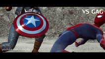 América Capitán hazaña lucha hierro hombre Nuevo Escena hombre araña guerra Civil vs part1 homecomi