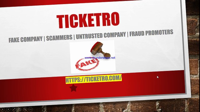 Buy Sell Tickets Online | Fake Event Promote Company | #Ticketro Review | Attention | Be Alert