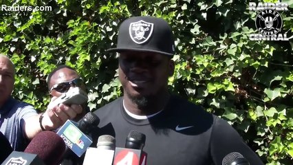 Oak Raiders 2016 Training Camp Player Arrivals Presser Reggie Nelson,TJ Carrie 7 28 16