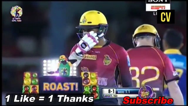 Narine 79 in CPL T20 2017 Match 12 Highlights - Trinbago Knight Riders vs Barbados Tridents