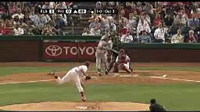 2008 Phillies: Josh Willingham runs through a stop sign, Rollins throws him out at home (8
