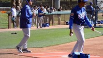 Fielding Drills w/ Seager, Turner, Utley and Forsythe | Dodgers Spring Training 2017