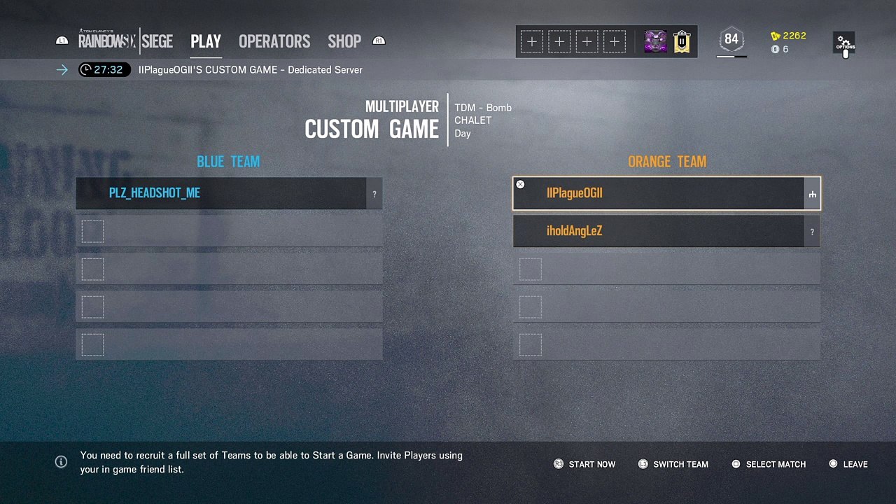 Opponent no join