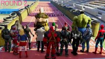 Y Batalla eléctrica gracioso correr hombre araña superhéroe vídeo villanos en 20 venompool harley quinn