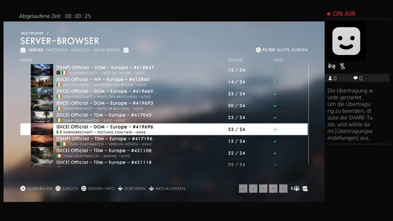 PS4-Live-Übertragung von TommiBorussia