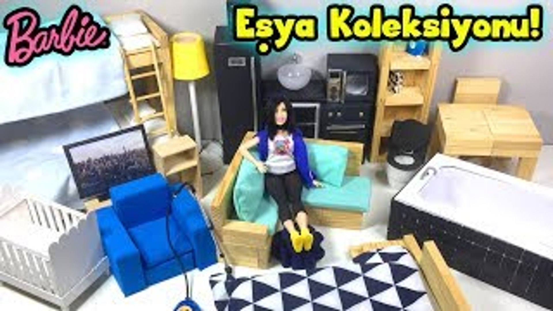 Barbie Bebek Evi Eşya Koleksiyonu - Barbie Mutfak, Salon, Banyo ve Yatak  Odası Seti - Oyuncak Yap - Dailymotion Video