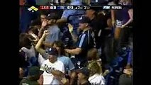 2008 Rays: B.J. Upton throws Torii Hunter out at home (8.19.08)