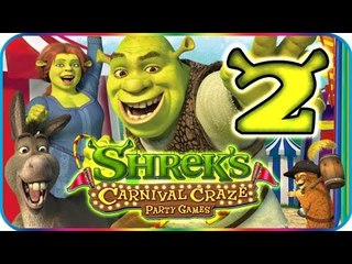 Shrek's Carnival Craze Walkthrough Part 2 (Wii, PS2, PC) World 2: The Poison Apple