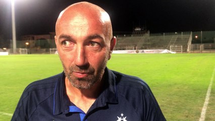 Réaction David Le Frapper, le coach de la réserve de l'OM, après le nul à Martigues.
