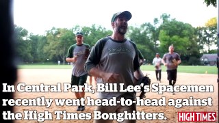 Watch 69 Year Old Bill Spaceman Lee Crush a Towering Homer vs. HIGH TIMES Bonghitters