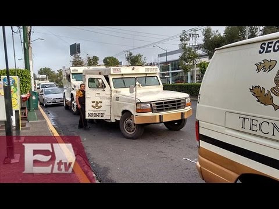 Continúa investigación por robo a camioneta de valores en Coapa/ Comunidad