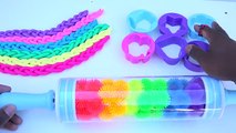 DIY Sparkle Play Doh Braids Rainbow VS Non Glitter Playdough Braids Modelling Clay Full Co