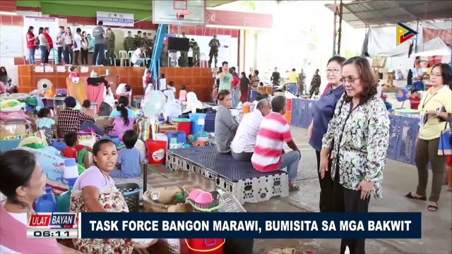 Task Force Bangon Marawi, bumisita sa mga bakwit