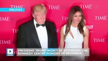 Donald Trump skips out on Kennedy Center Honors
