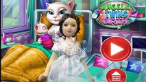Video Niños para Angela gato embarazada dio a luz a un juego de dibujos animados gatito Embarazo rusa