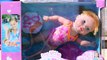 SWIMMING BABY DOLL & Turtles! Baby Born I Can Swim Doll Swims in Pool Underwater Little Li