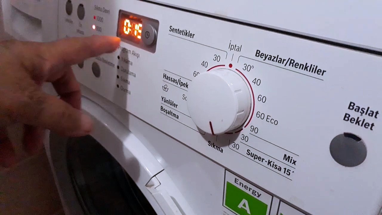 ÇAMAŞIR MAKİNESİ KULLANIMI-BOSCH