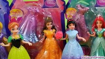 10 Disney Princess MagiClip Collection Merida Belle Snow Ariel Elsa Anna Play Doh 12 Fashi
