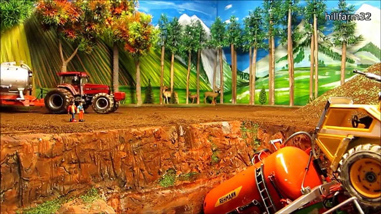 Pont ferme pour jouets un camion Bruder rc tror ion ☛ trésor rétrocaveuse, construction