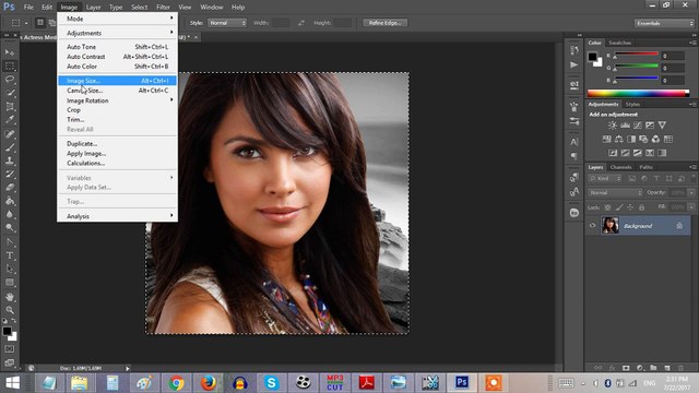 Passport size photo in 1 minute-Photoshop Simple Tutorial.