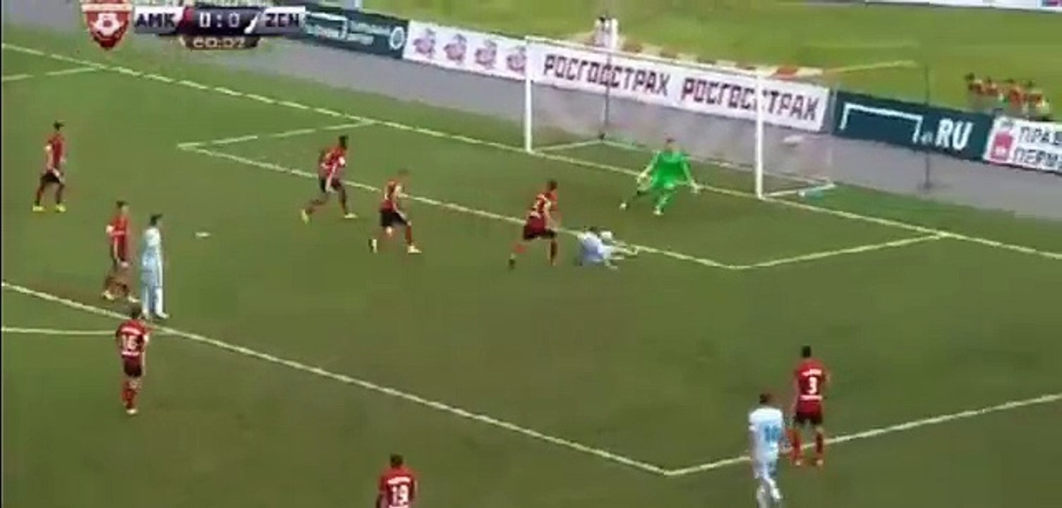 Amkar vs Zenit Petersburg - 0-1 Aleksandr Kokorin Goal 2017