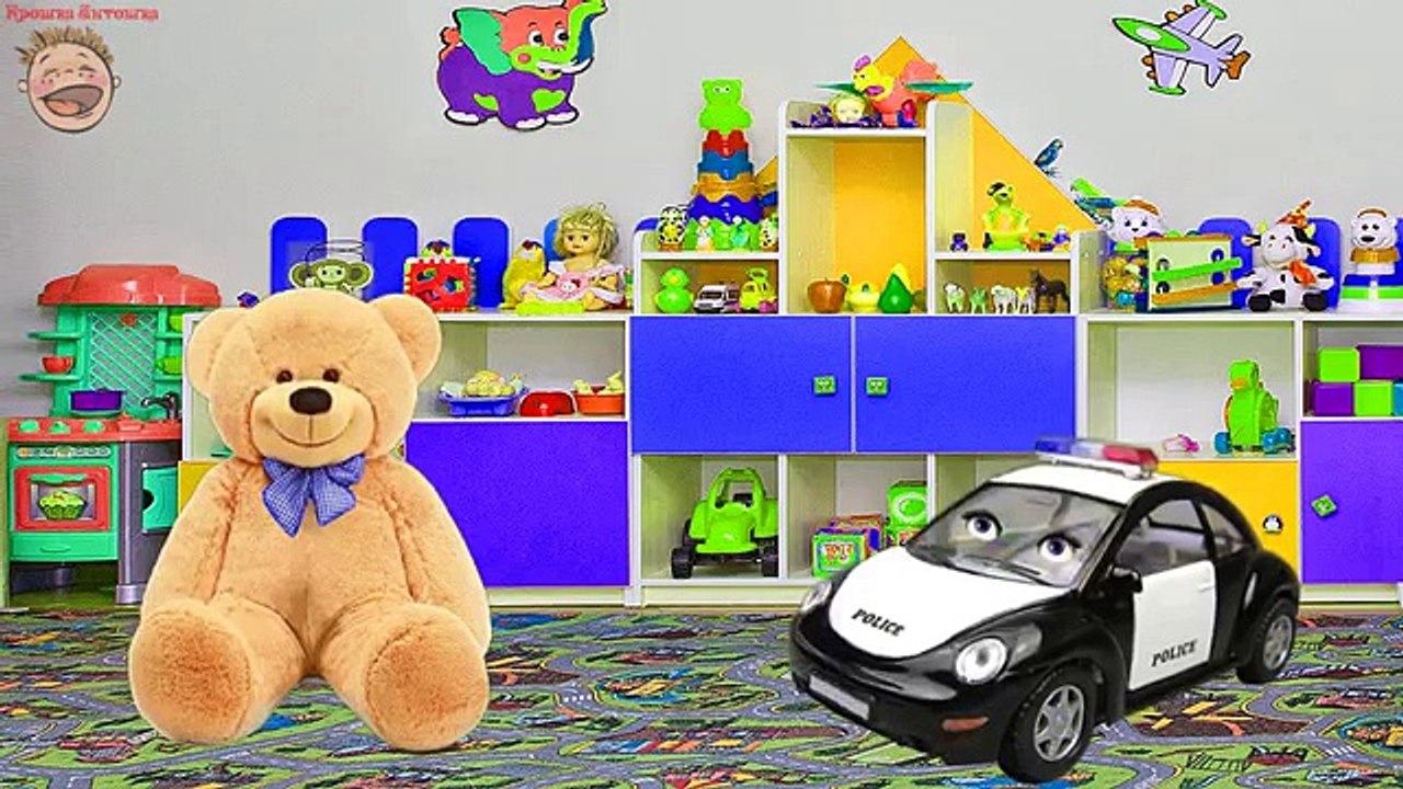 Pour Police collection denfants de dessin animé animaux machine ours arc-en-