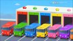 Et autobus couleur les couleurs couleurs pour enfants apprentissage jouet avec Garage 3d |