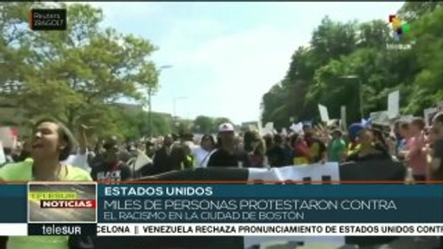 Manifestaciones multitudinarias en Boston contra el racismo