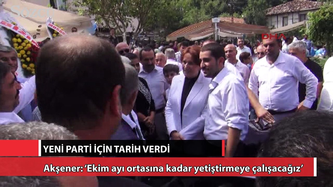 Akşener yeni parti için tarih verdi