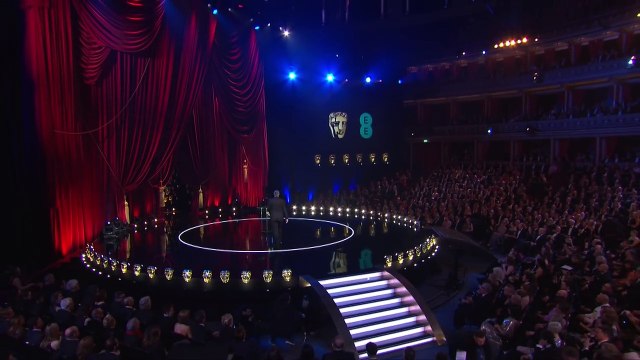Stephen Fry kisses Meryl Streep The British Academy Film Awards 2017 BBC One