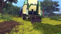 Farming Simulator 15 John Deere 7930   Krone Ultima CF 155 XC | Case Maxxum 110   Krone KW