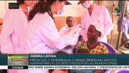 Médicos y empresas chinas brindan apoyo a habitantes de Sierra Leona