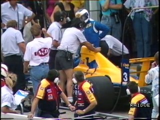 Gran Premio di Germania 1989 RAI: Sosta di Jon Palmer e incidente di Boutsen