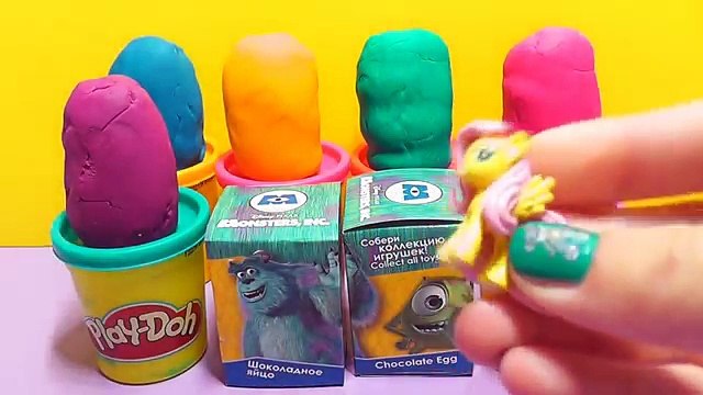 Copains argile des œufs monstres pâte à modeler université Kung fu panda surprise disney pixar kinder