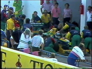 Gran Premio di Spagna 1989: Pit stop di Berger, Alliot, A. Senna, Pirro e Boutsen e ritiro di Martini