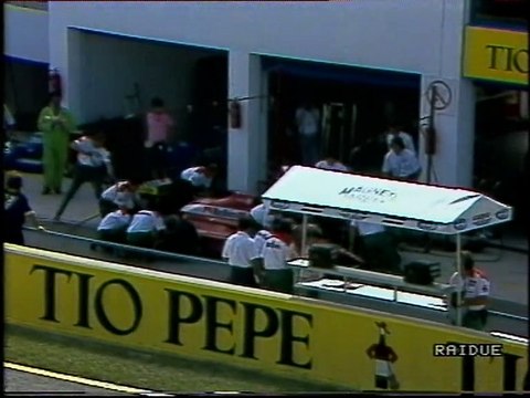 Gran Premio di Spagna 1989: Pit stop di Caffi, ritiro di Ghinzani e intervista a Nannini