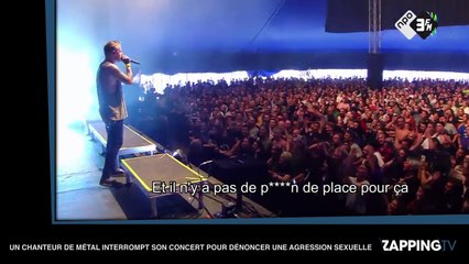 Un chanteur de métal interrompt son concert pour dénoncer une agression sexuelle (vidéo)