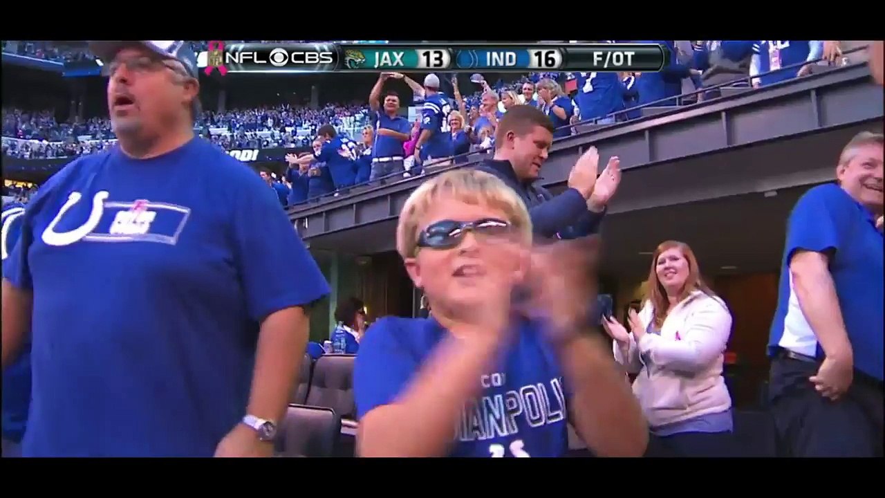 Adam Vinatieri Game winning Field Goal in Overtime || Colts vs Jaguars Week 4 2015