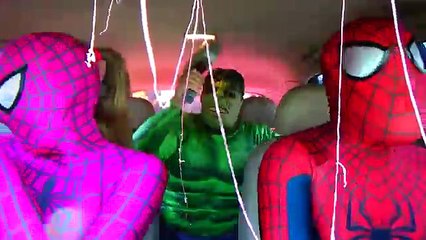 SUPERHEROES COMPILATION Spiderman, Pink Spidergirl, Joker, Frozen Elsa, T-Rex, Hulk! Funny