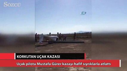 Çanakkale’de korkutan uçak kazası