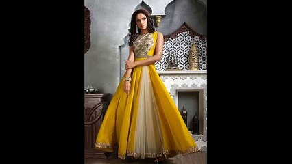 Sleeveless Floor Length Gown Style Anarkali
