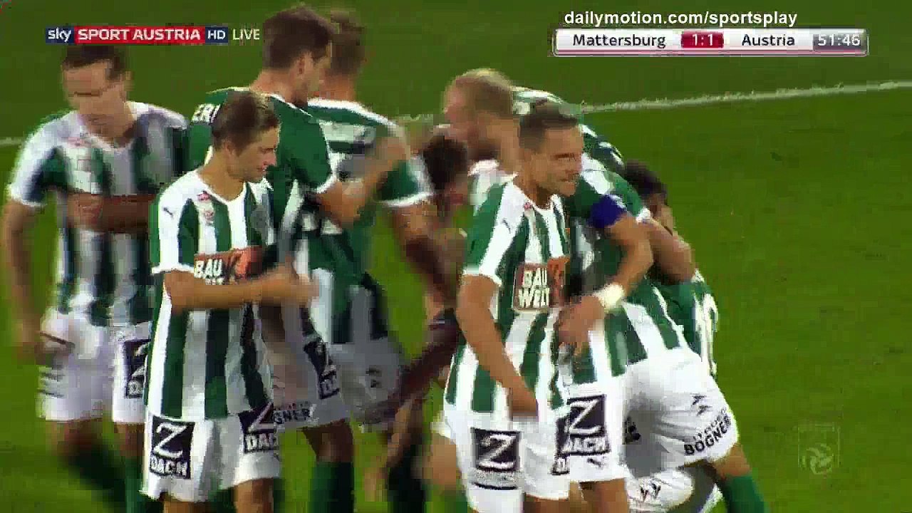 Alois Holler Goal HD - Mattersburg 1 - 1 Austria Vienna - 20.08.2017 (Full Replay)